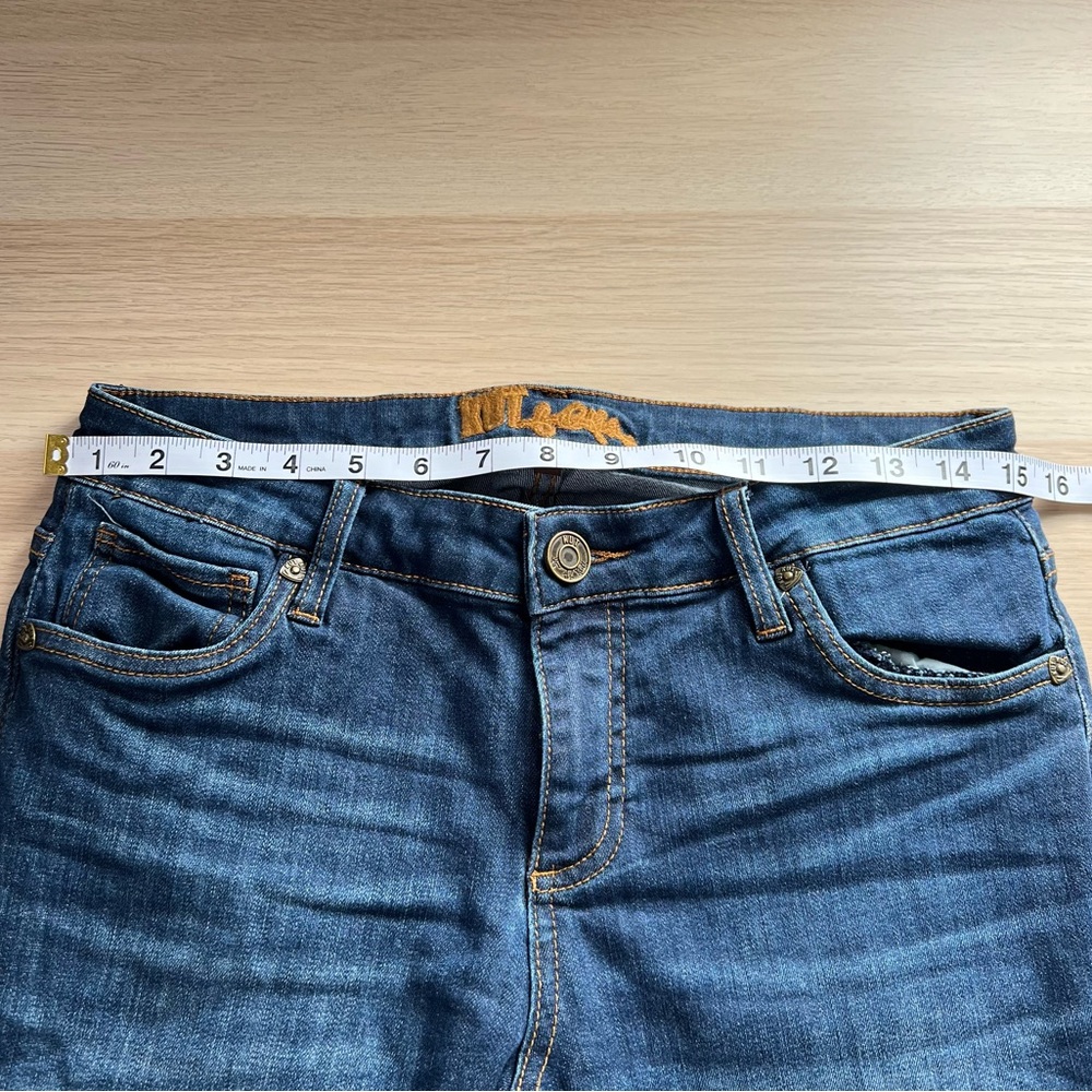 Kut from the Kloth Women Boyfriend Straight Mid rise Blue Jeans Size 6 - Picture 7 of 14
